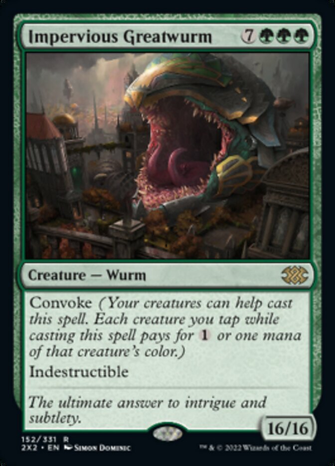 Impervious Greatwurm [Double Masters 2022] | Mindsight Gaming