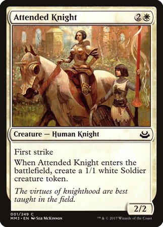 Attended Knight [Modern Masters 2017] | Mindsight Gaming