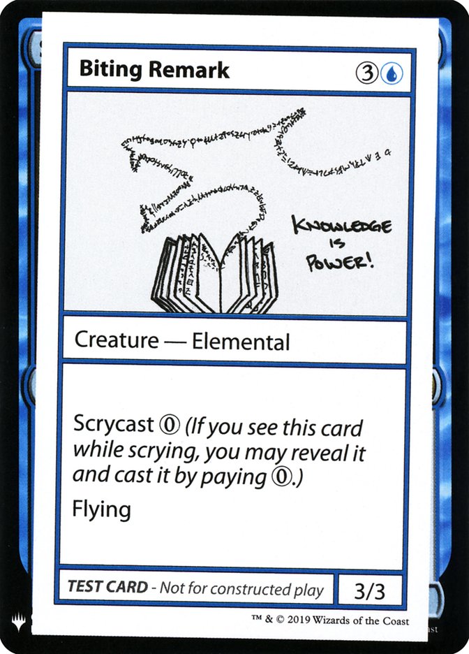 Biting Remark [Mystery Booster Playtest Cards] | Mindsight Gaming