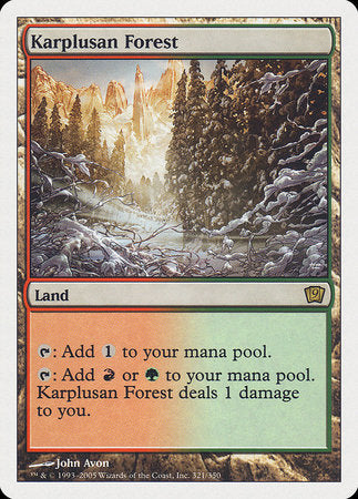 Karplusan Forest [Ninth Edition] | Mindsight Gaming