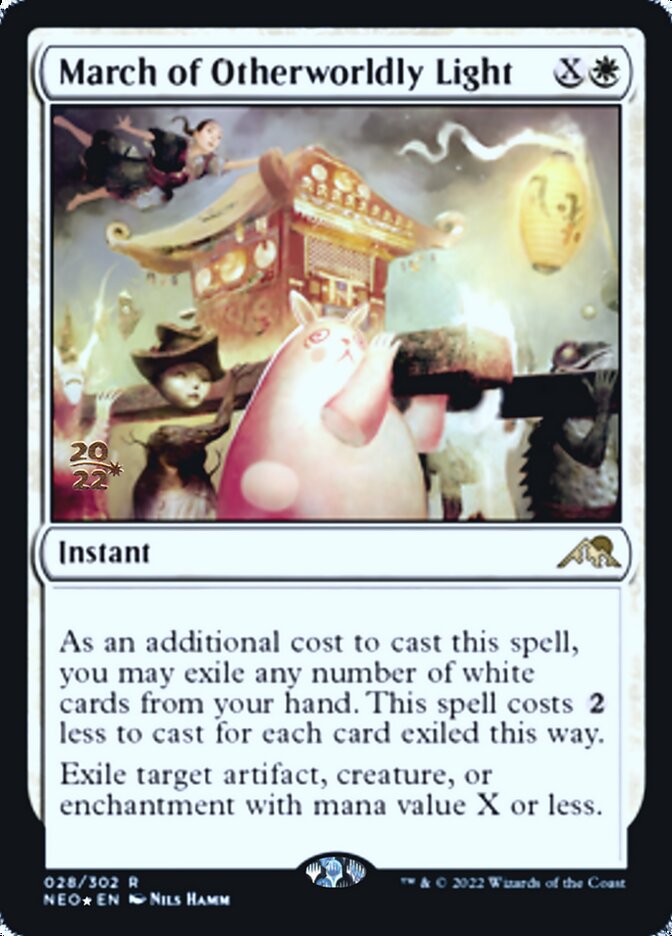 March of Otherworldly Light [Kamigawa: Neon Dynasty Prerelease Promos] | Mindsight Gaming