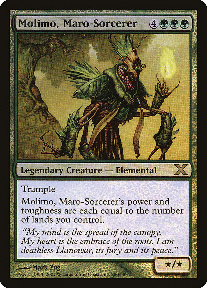 Molimo, Maro-Sorcerer (Premium Foil) [Tenth Edition] | Mindsight Gaming