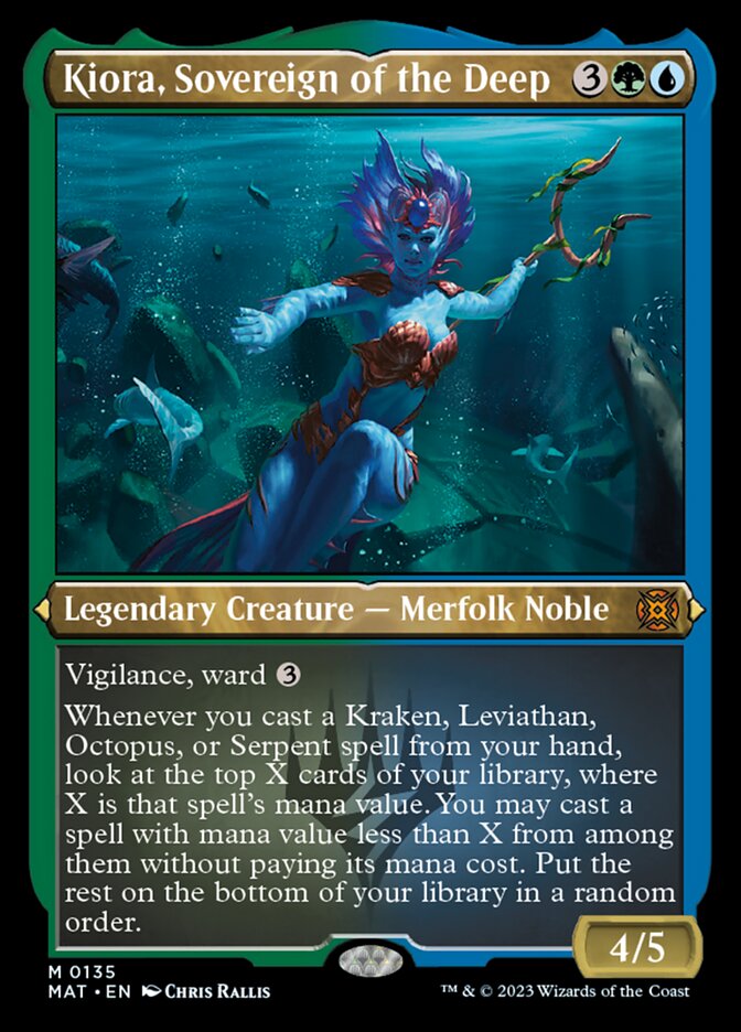 Kiora, Sovereign of the Deep (Foil Etched) [March of the Machine: The Aftermath] | Mindsight Gaming