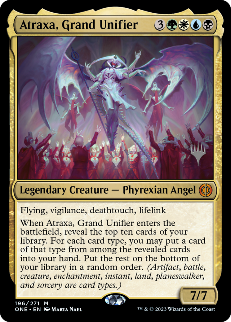 Atraxa, Grand Unifier (Promo Pack) [Phyrexia: All Will Be One Promos] | Mindsight Gaming