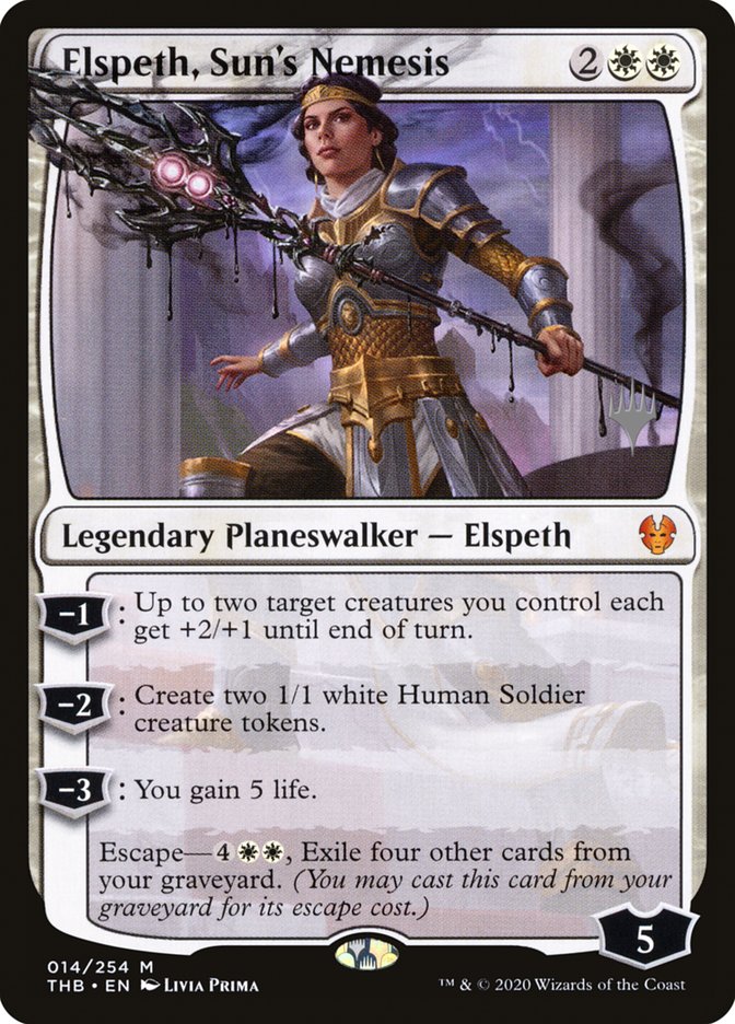 Elspeth, Sun's Nemesis (Promo Pack) [Theros Beyond Death Promos] | Mindsight Gaming
