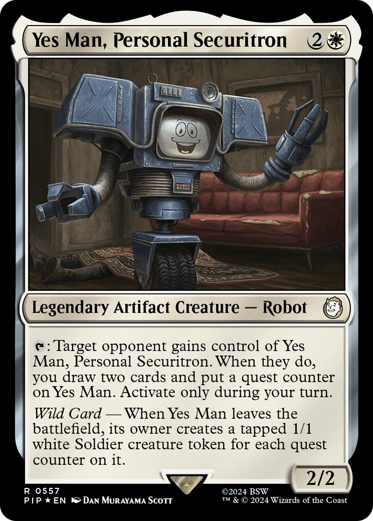 Yes Man, Personal Securitron (Surge Foil) [Fallout] | Mindsight Gaming