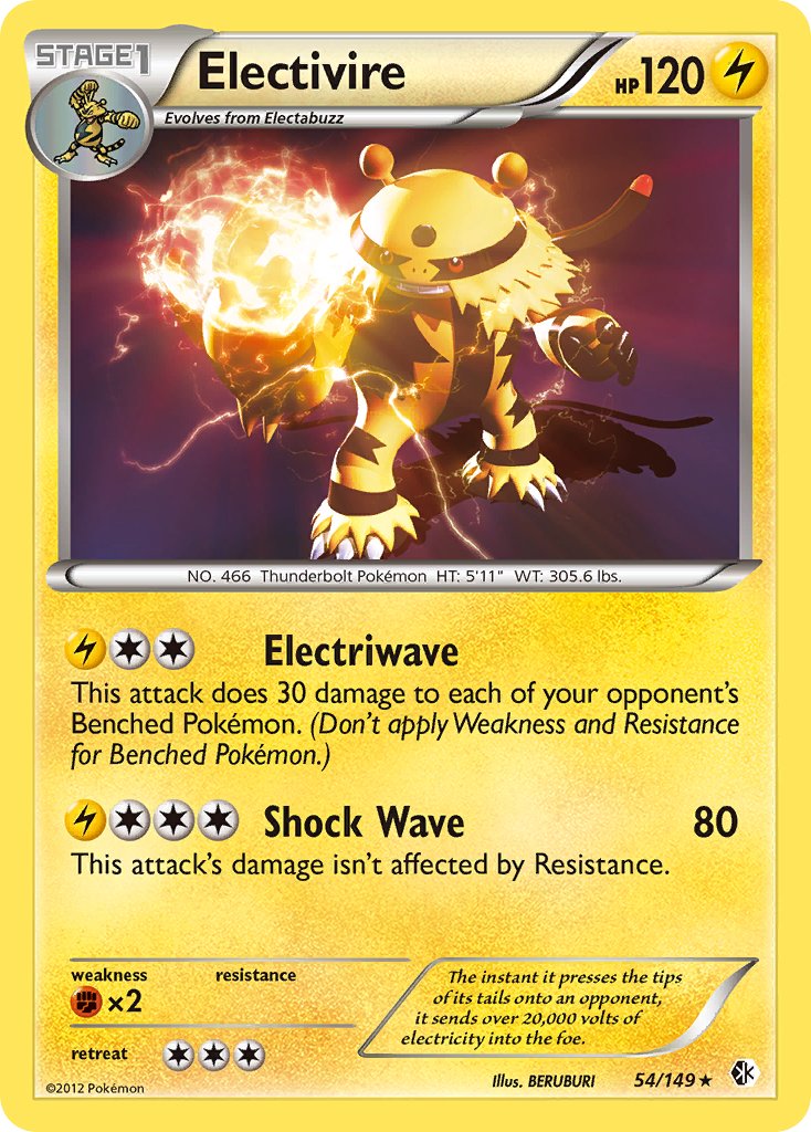 Electivire (54/149) (Cosmos Holo) (Blister Exclusive) [Black & White: Boundaries Crossed] | Mindsight Gaming