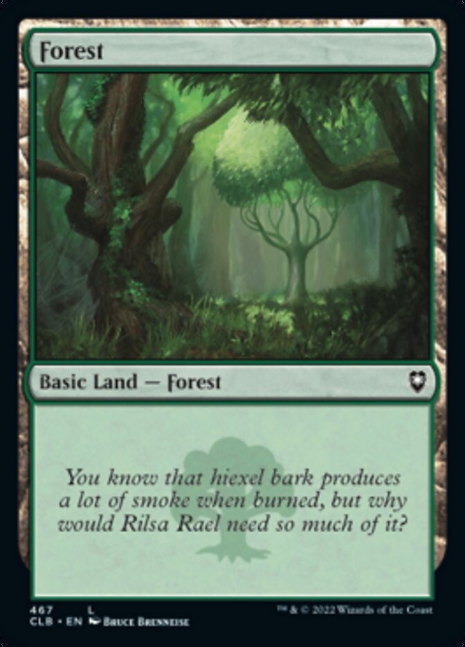 Forest (467) [Commander Legends: Battle for Baldur's Gate] | Mindsight Gaming