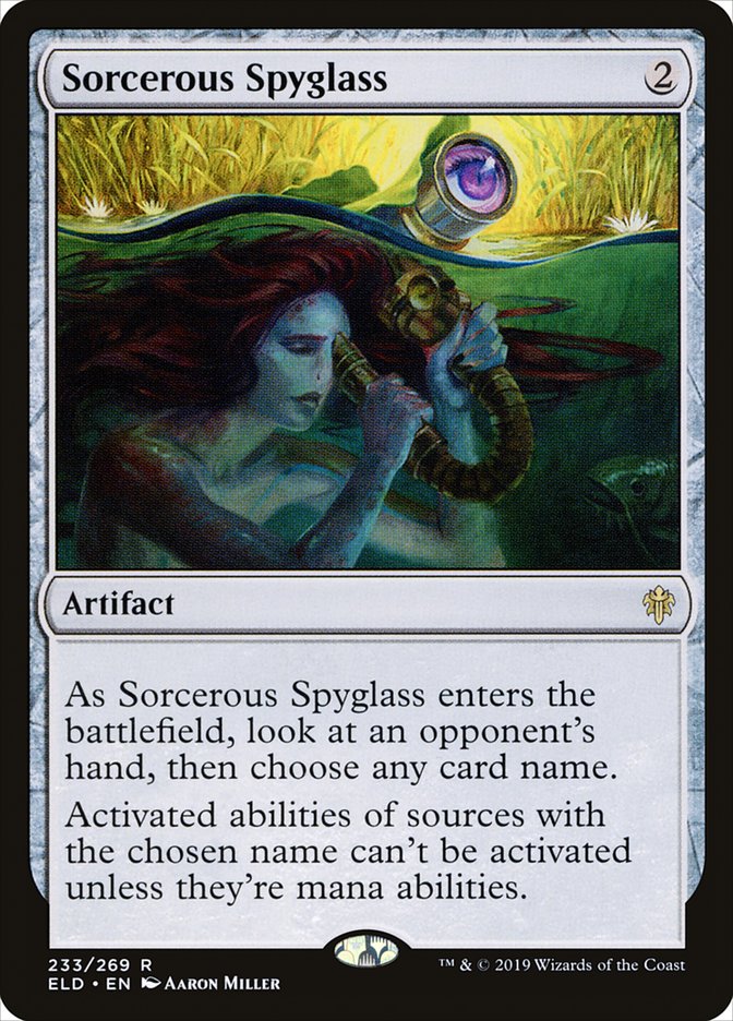 Sorcerous Spyglass [Throne of Eldraine] | Mindsight Gaming