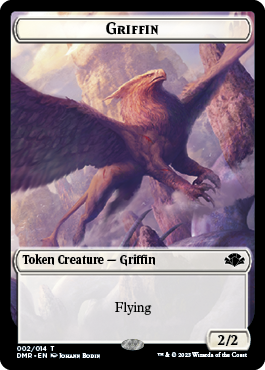 Insect // Griffin Double-Sided Token [Dominaria Remastered Tokens] | Mindsight Gaming