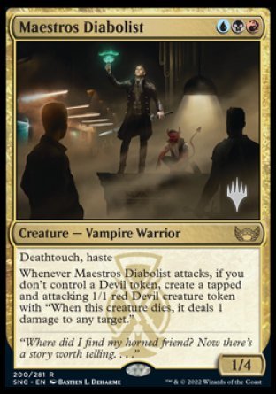 Maestros Diabolist (Promo Pack) [Streets of New Capenna Promos] | Mindsight Gaming