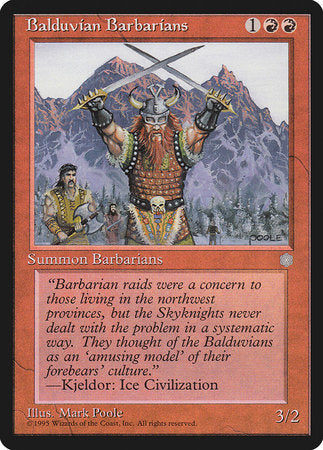 Balduvian Barbarians [Ice Age] | Mindsight Gaming