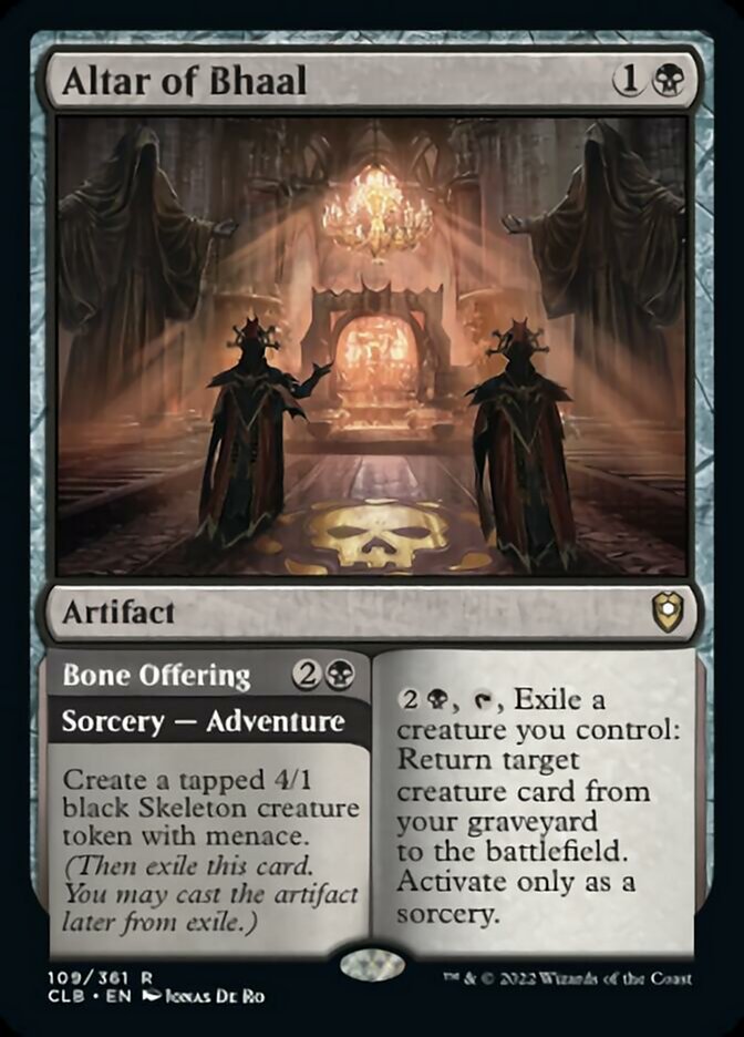 Altar of Bhaal // Bone Offering [Commander Legends: Battle for Baldur's Gate] | Mindsight Gaming