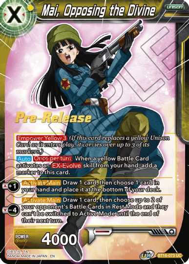 Mai, Opposing the Divine (BT16-073) [Realm of the Gods Prerelease Promos] | Mindsight Gaming