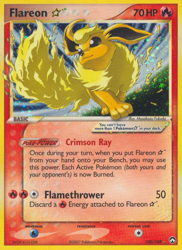 Flareon Star (100/108) [EX: Power Keepers] | Mindsight Gaming