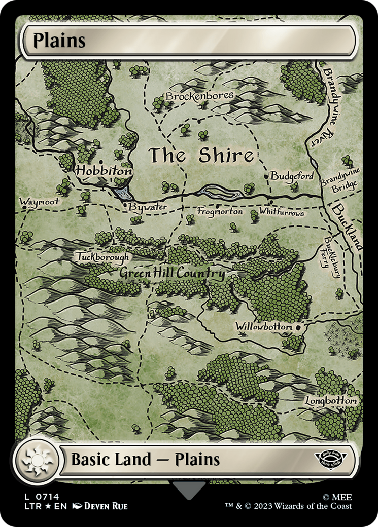 Plains (0714) (Surge Foil) [The Lord of the Rings: Tales of Middle-Earth] | Mindsight Gaming