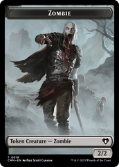 Zombie (0019) // Kor Soldier Double-Sided Token [Commander Masters Tokens] | Mindsight Gaming
