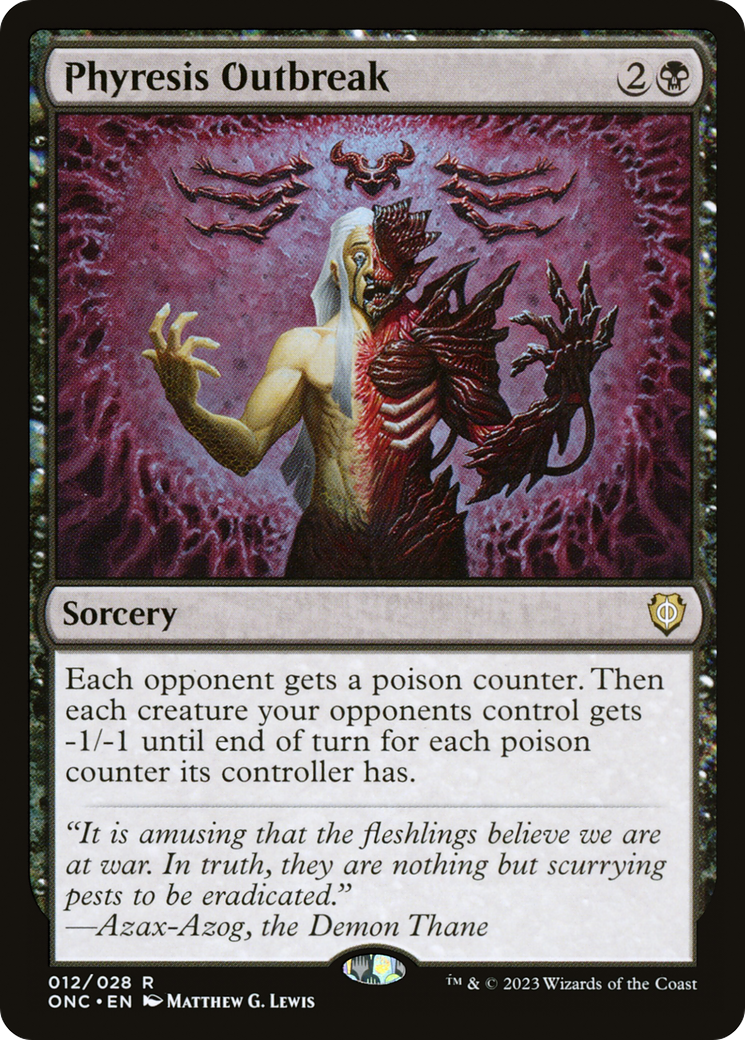 Phyresis Outbreak [Phyrexia: All Will Be One Commander] | Mindsight Gaming