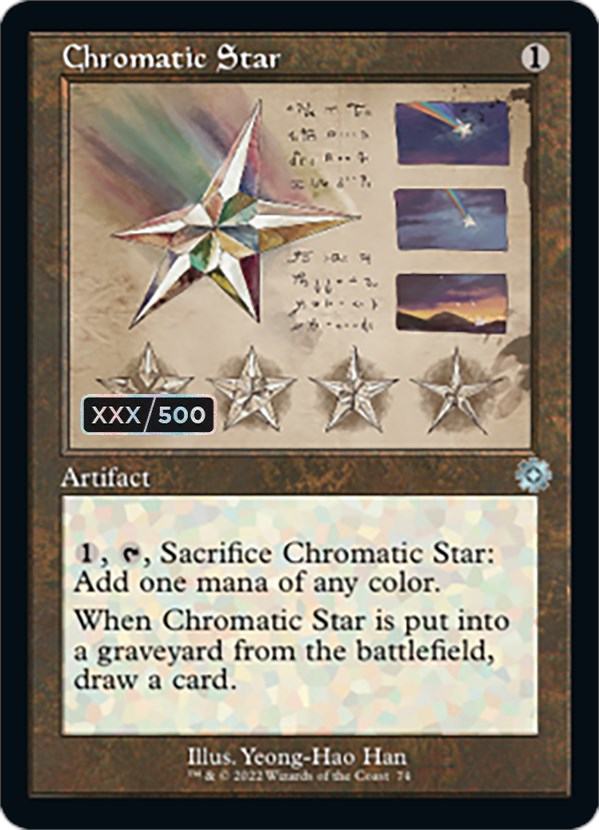 Chromatic Star (Retro Schematic) (Serial Numbered) [The Brothers' War Retro Artifacts] | Mindsight Gaming