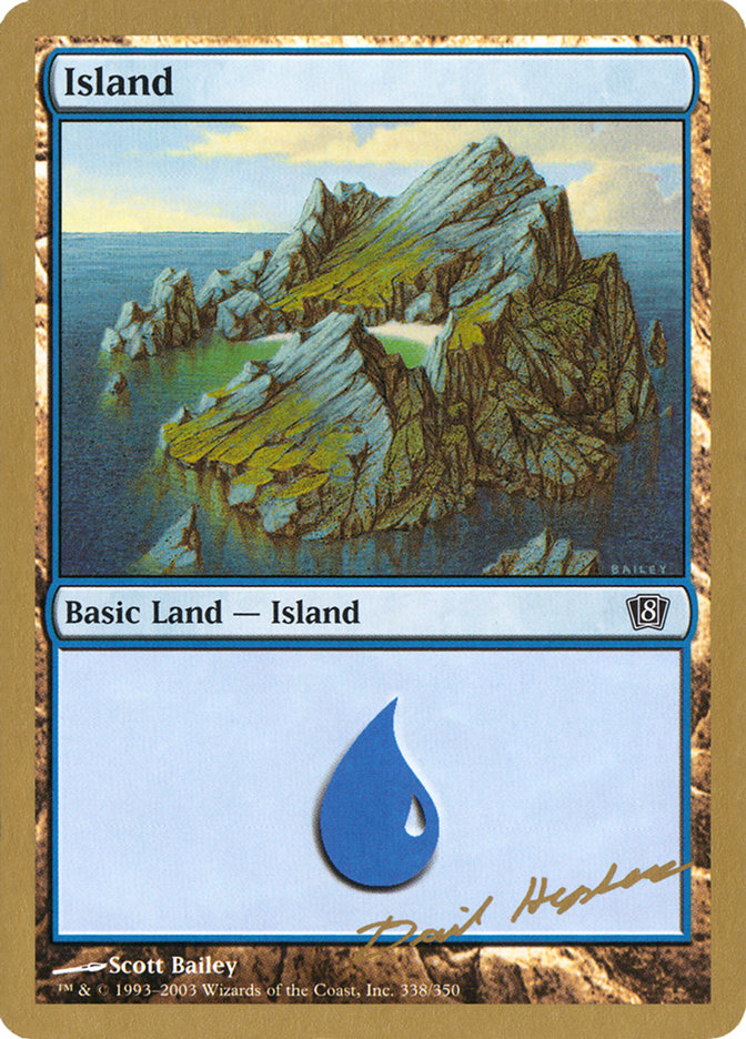 Island (dh338) (Dave Humpherys) [World Championship Decks 2003] | Mindsight Gaming