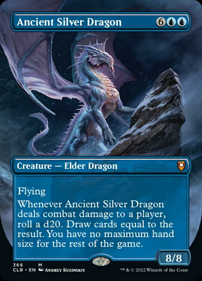 Ancient Silver Dragon (Borderless Alternate Art) [Commander Legends: Battle for Baldur's Gate] | Mindsight Gaming