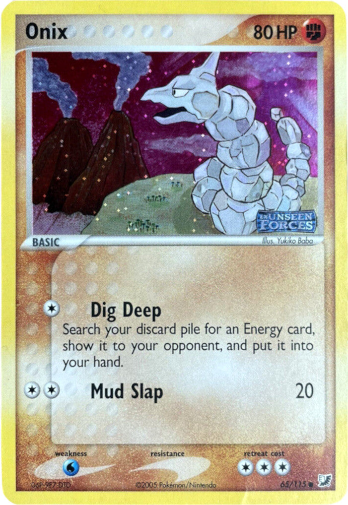 Onix (65/115) (Stamped) [EX: Unseen Forces] | Mindsight Gaming