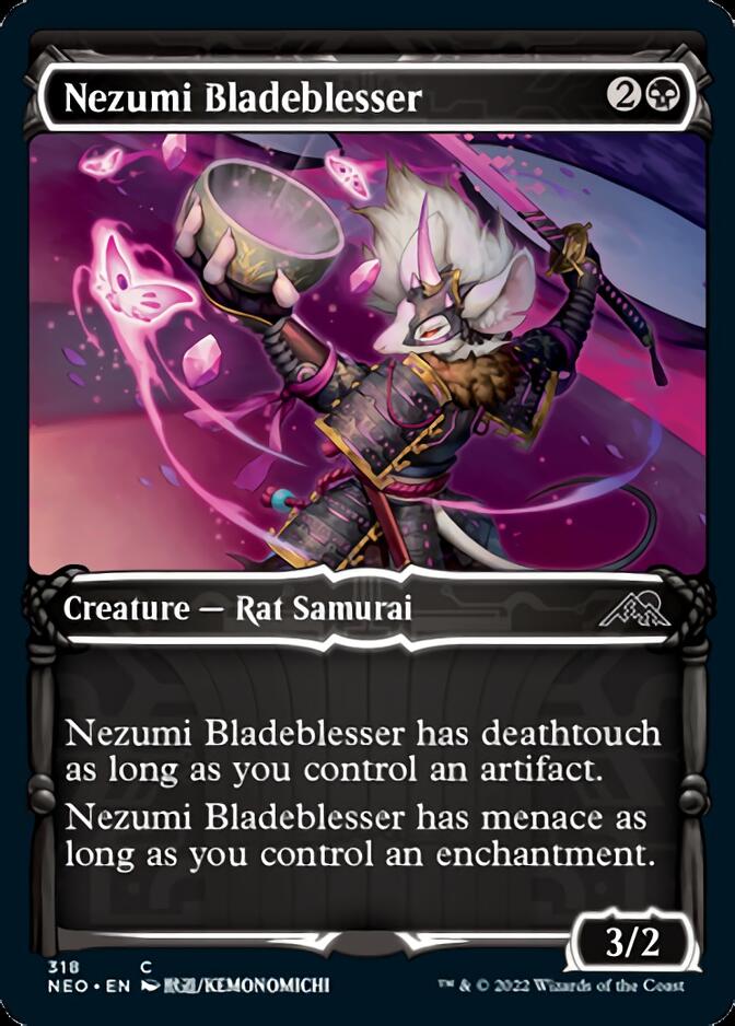 Nezumi Bladeblesser (Showcase Samurai) [Kamigawa: Neon Dynasty] | Mindsight Gaming