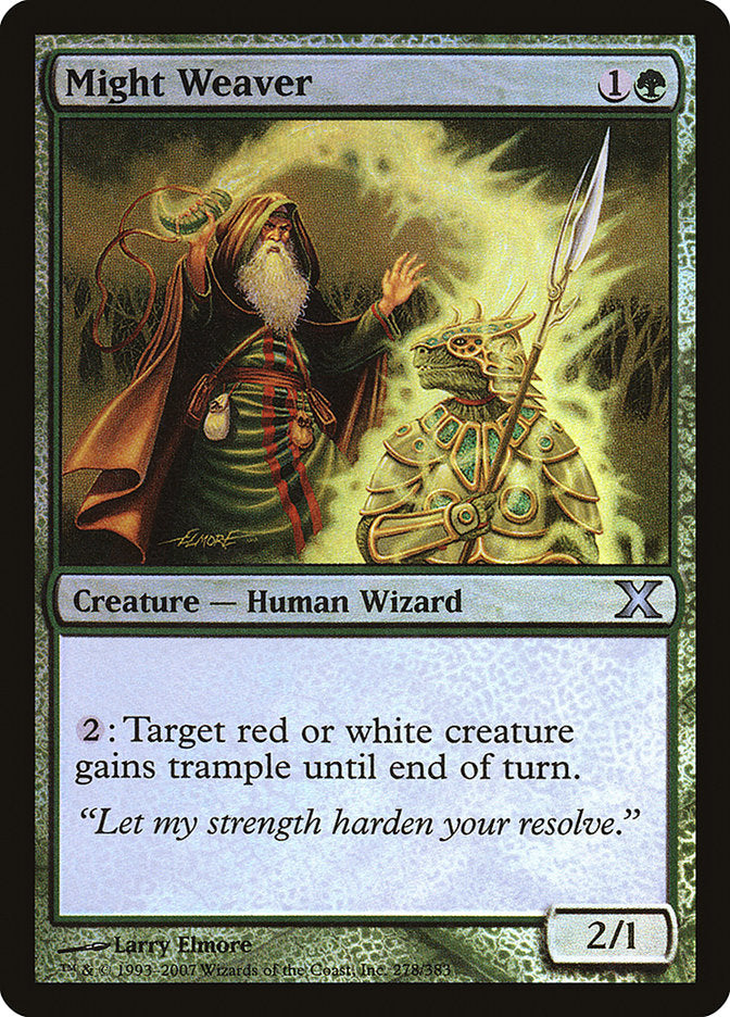 Might Weaver (Premium Foil) [Tenth Edition] | Mindsight Gaming