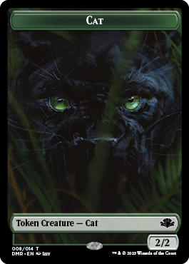 Cat Token (008) [Dominaria Remastered Tokens] | Mindsight Gaming
