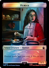 Human (0037) // Mark of the Rani Double-Sided Token (Surge Foil) [Doctor Who Tokens] | Mindsight Gaming