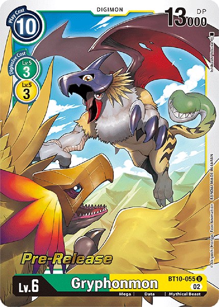 Gryphonmon [BT10-055] [Xros Encounter Pre-Release Cards] | Mindsight Gaming