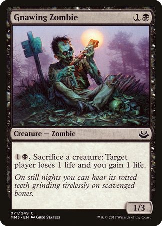 Gnawing Zombie [Modern Masters 2017] | Mindsight Gaming