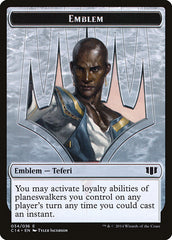Teferi, Temporal Archmage Emblem // Zombie (011/036) Double-sided Token [Commander 2014 Tokens] | Mindsight Gaming
