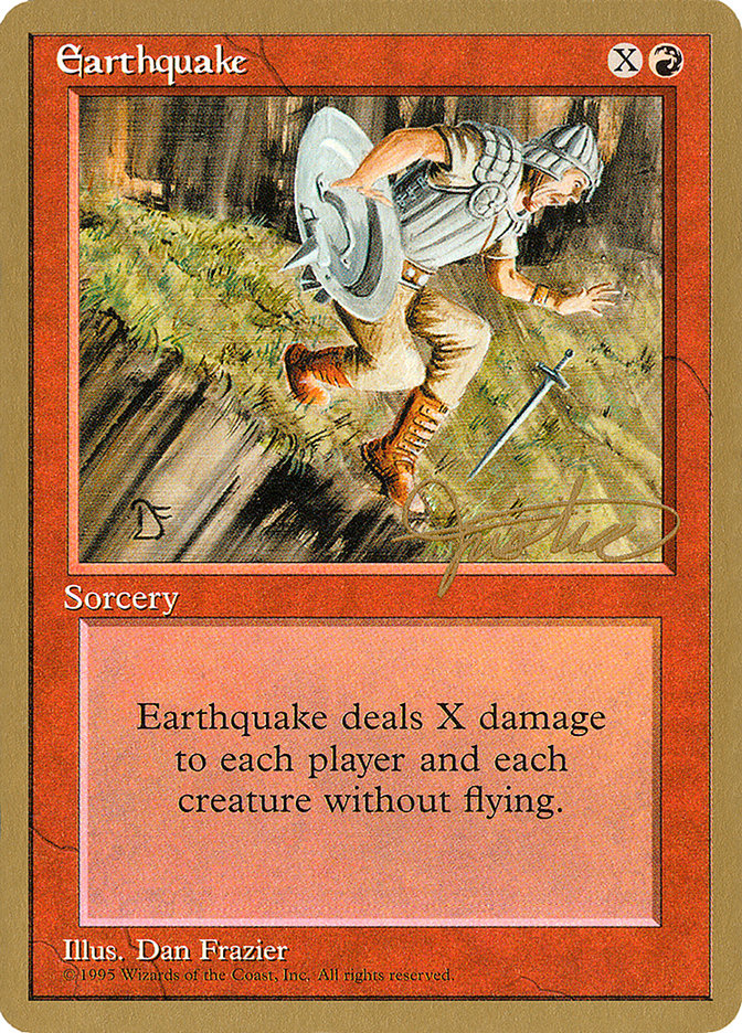 Earthquake (Mark Justice) [Pro Tour Collector Set] | Mindsight Gaming