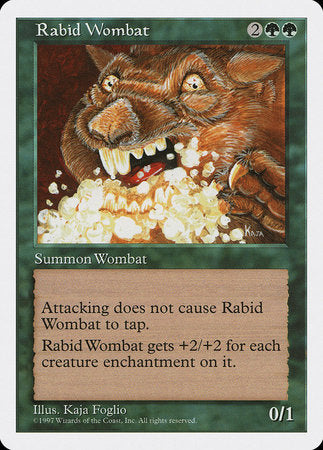 Rabid Wombat [Fifth Edition] | Mindsight Gaming