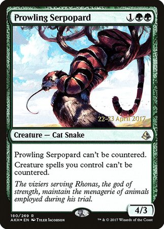 Prowling Serpopard [Amonkhet Promos] | Mindsight Gaming