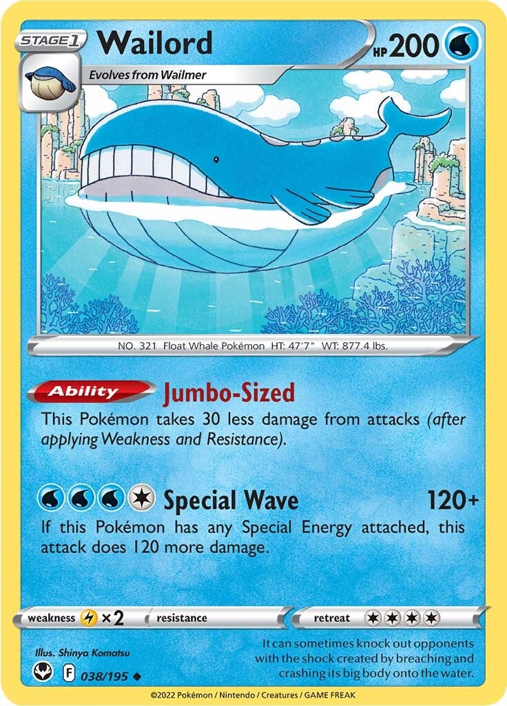 Wailord (038/195) [Sword & Shield: Silver Tempest] | Mindsight Gaming