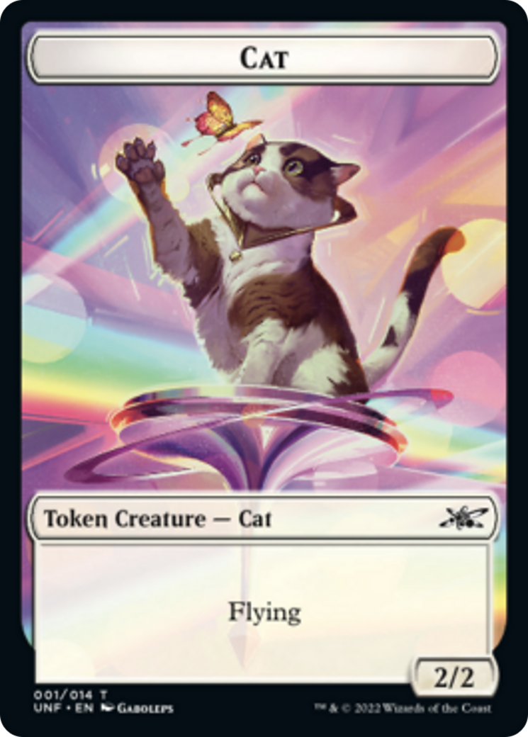 Cat // Treasure (12) Double-sided Token [Unfinity Tokens] | Mindsight Gaming