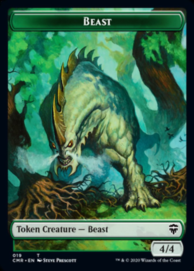 Beast (18) // Beast Token (19) [Commander Legends Tokens] | Mindsight Gaming