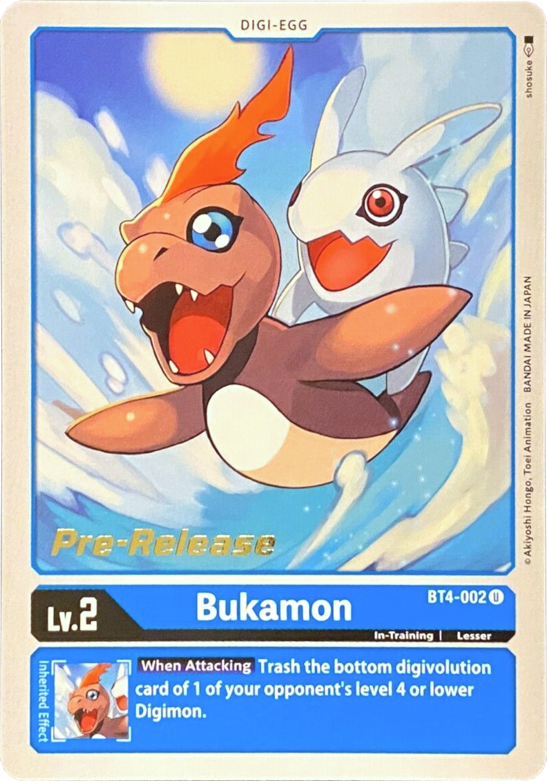 Bukamon [BT4-002] [Great Legend Pre-Release Promos] | Mindsight Gaming