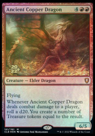 Ancient Copper Dragon [Commander Legends: Battle for Baldur's Gate Prerelease Promos] | Mindsight Gaming