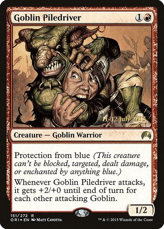 Goblin Piledriver [Magic Origins Promos] | Mindsight Gaming