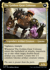 Tetzin, Gnome Champion // The Golden-Gear Colossus [The Lost Caverns of Ixalan Commander] | Mindsight Gaming