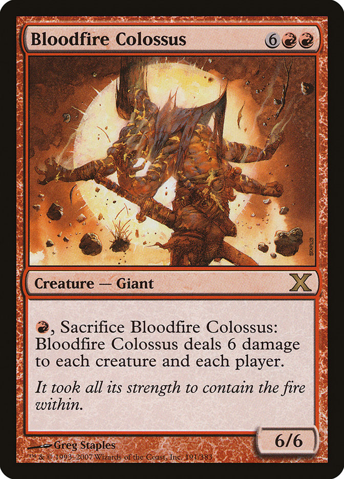 Bloodfire Colossus [Tenth Edition] | Mindsight Gaming