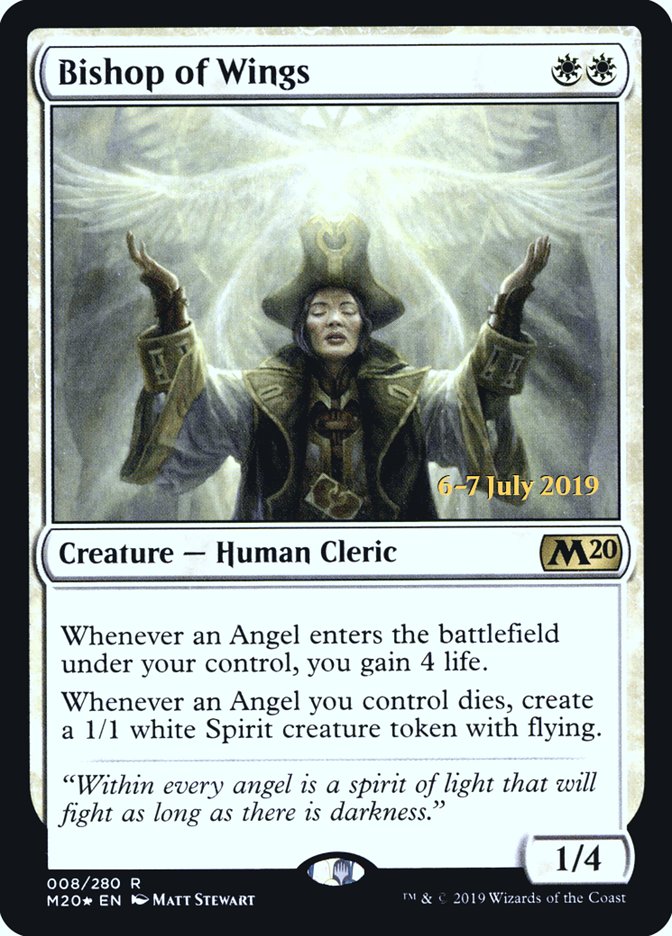 Bishop of Wings  [Core Set 2020 Prerelease Promos] | Mindsight Gaming