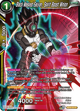Black Masked Saiyan, Spirit Boost Minion (Starter Deck - Darkness Reborn) (SD16-05) [Cross Spirits] | Mindsight Gaming