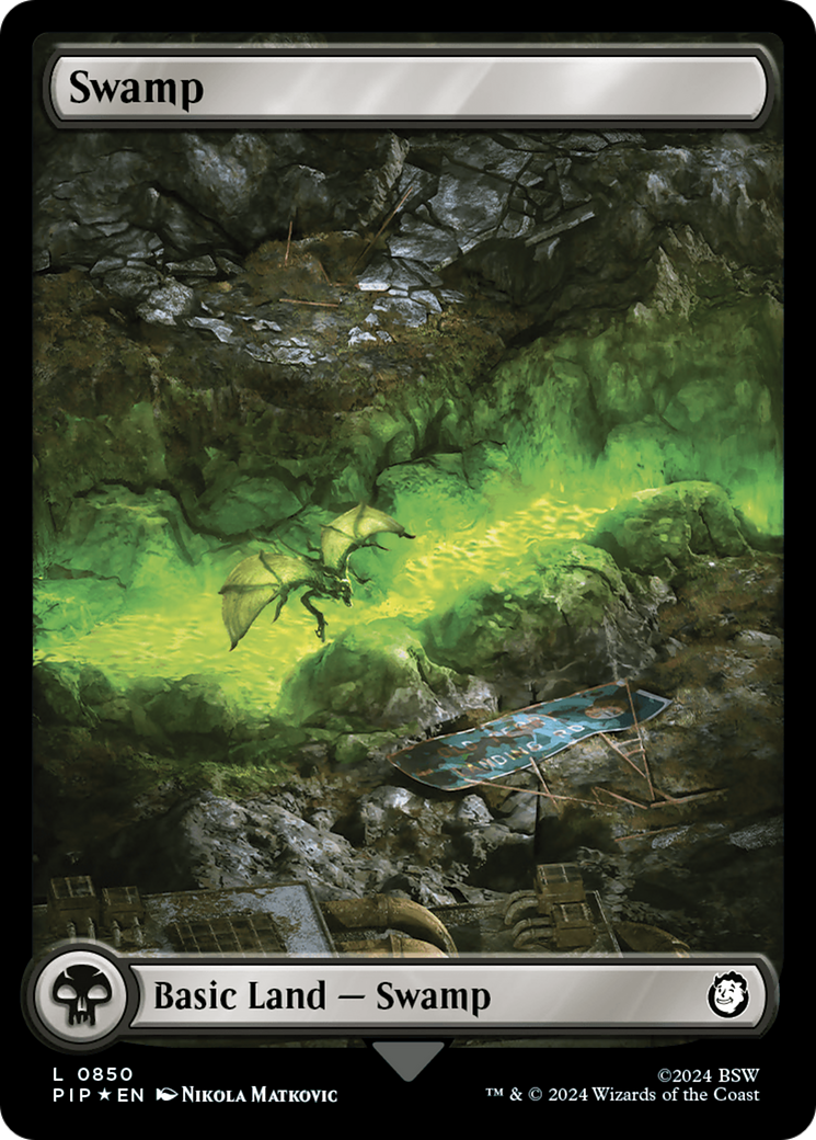 Swamp (0850) (Surge Foil) [Fallout] | Mindsight Gaming