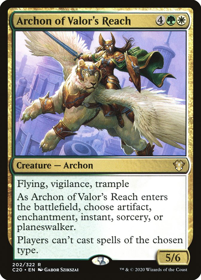 Archon of Valor's Reach [Commander 2020] | Mindsight Gaming