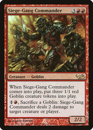 Siege-Gang Commander [Duel Decks: Elves vs. Goblins] | Mindsight Gaming