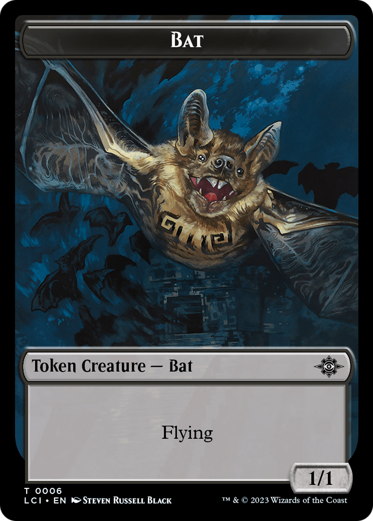 Gnome // Bat Double-Sided Token [The Lost Caverns of Ixalan Tokens] | Mindsight Gaming